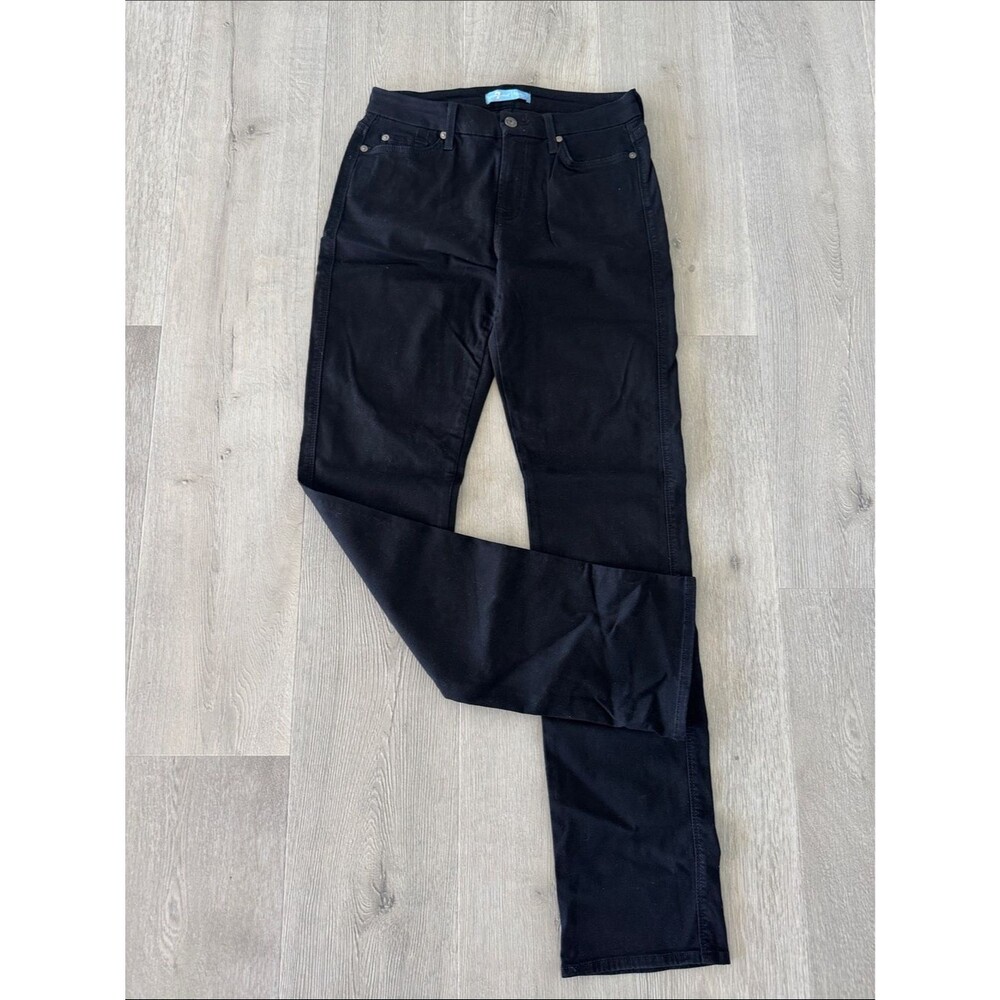 7 For All Mankind Straight Leg Jeans in Black